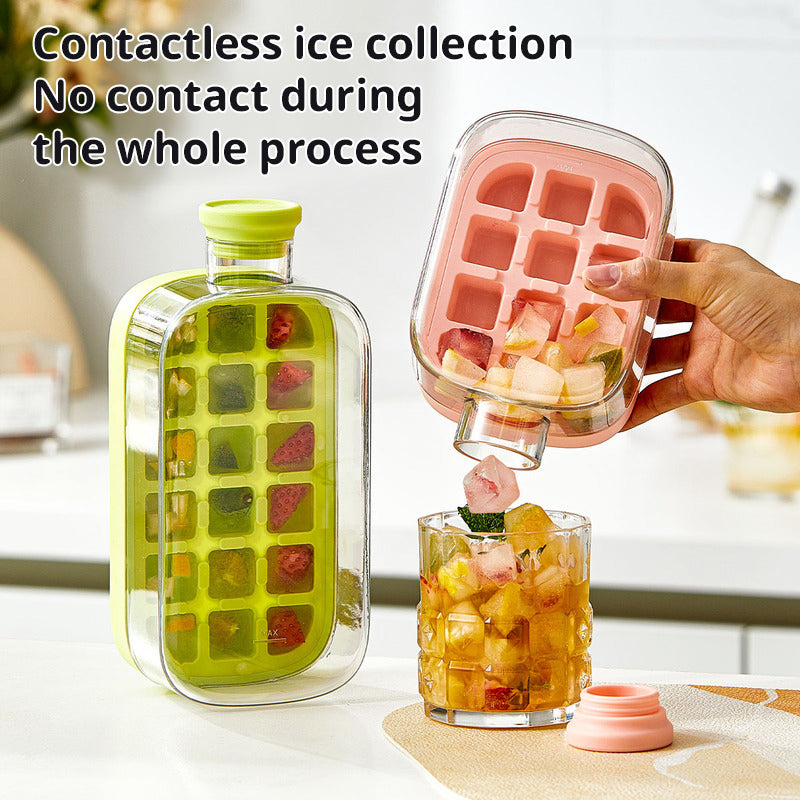 Ice - covered tray; freezer - overflow prevention ice tray