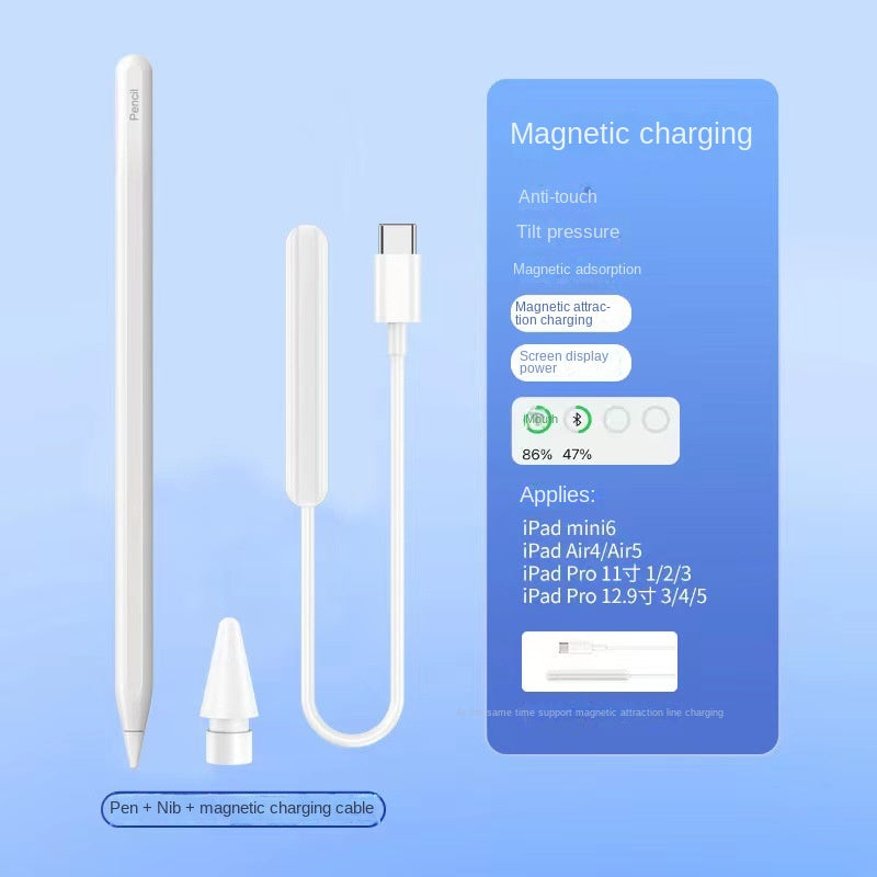 Apple Pencil Capacitive Pen Third Generation Suitable for Tablet Touchpen Apple iPad Magnetic Charging Handwriting Pen