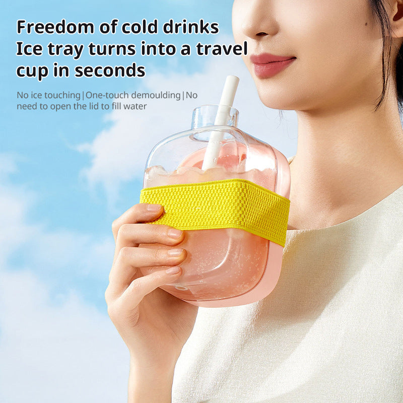 Ice - covered tray; freezer - overflow prevention ice tray