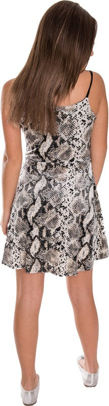 KIDS SNAKE SKATER DRESS