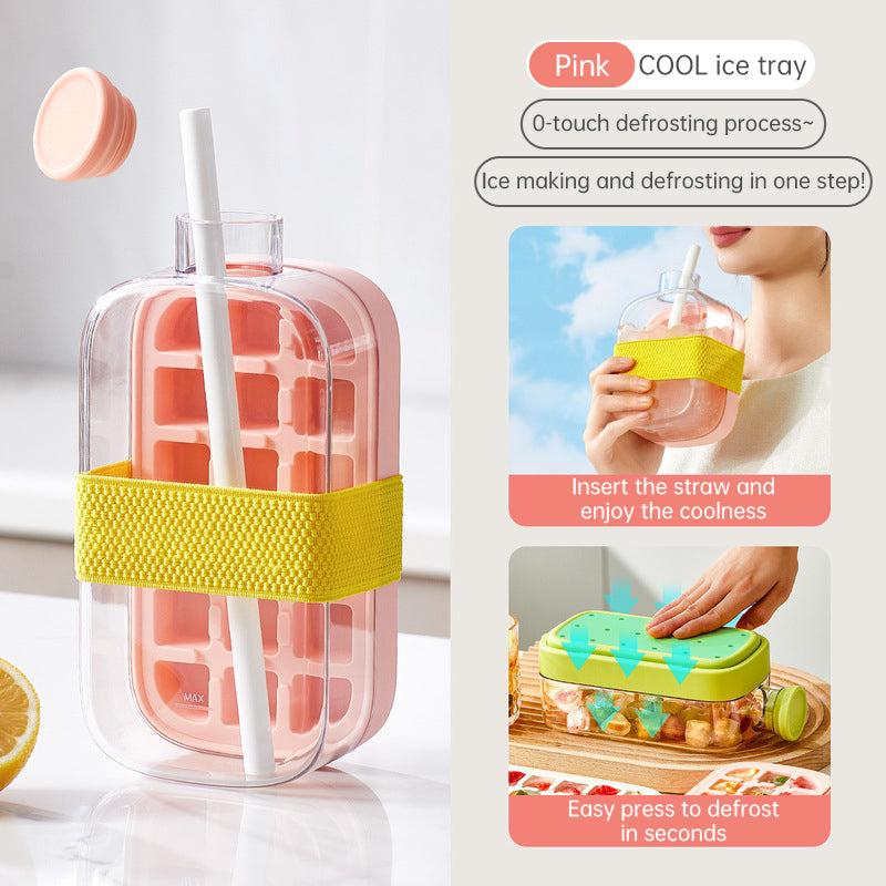 Ice - covered tray; freezer - overflow prevention ice tray