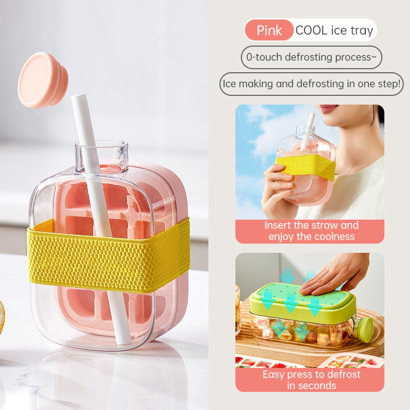 Ice - covered tray; freezer - overflow prevention ice tray