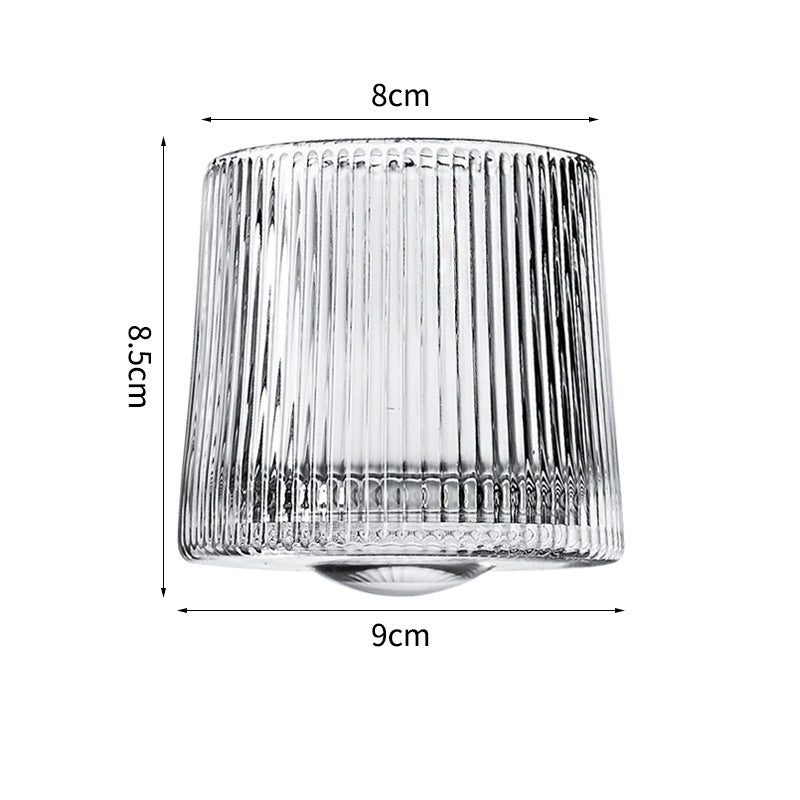 Hand drawn rotating glass cups multiple multi-purpose whiskey glasses rotating glass cups