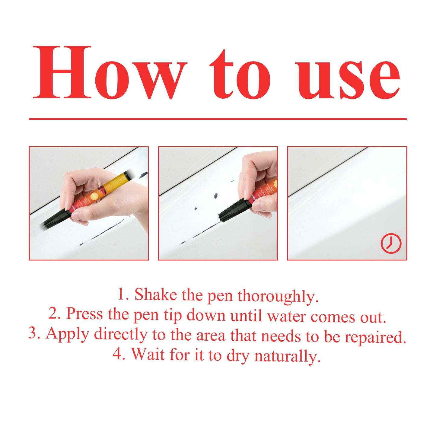 Car Scratch Repair Pen, Car Paint Surface Scratches Repair Special Mark Removal Repair Pen