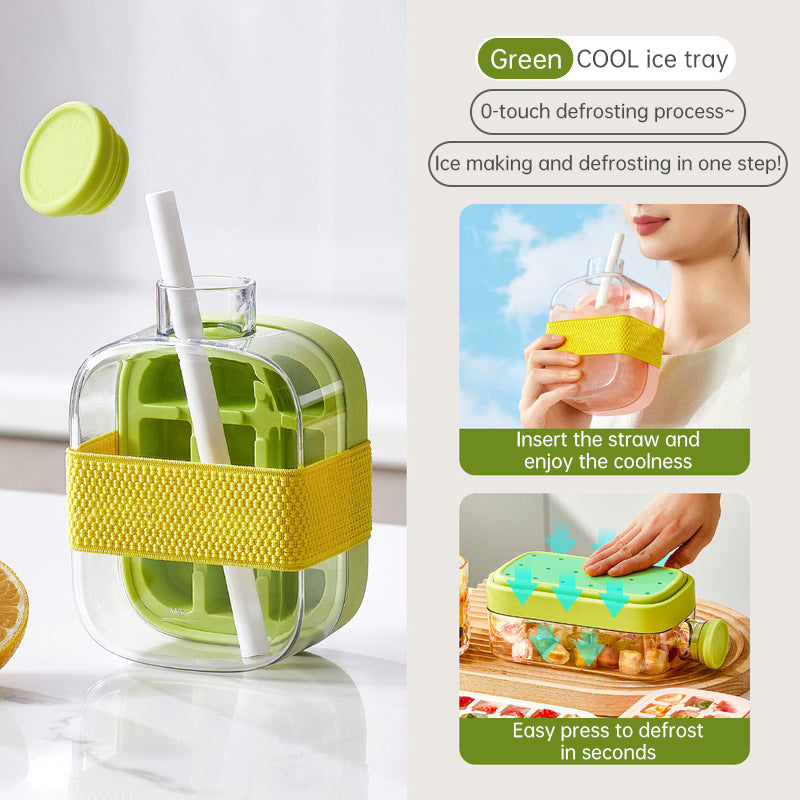 Ice - covered tray; freezer - overflow prevention ice tray